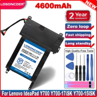 LOSONCOER 4600mAh L14S4P22 Laptop battery For Lenovo IdeaPad Y700 Y700-17iSK Y700-15ISK 5B10H22084 L14M4P23 14.8V 60wh in stock