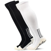 Anti Slip Soccer Knee Socks,Non Slip Football/Basketball/Hockey Sports Grip Socks 1/2Pairs