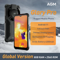 AGM Glory Pro 5G Rugged Phone 8GB 256GB Android 11 Flagship Smartphone Military Grade Thermal Imaging Camera Mobile Phones