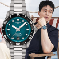 TISSOT 天梭 官方授權 Seastar 1000 海星300米潛水 機械錶 手錶 -T1208071109100 送禮推薦