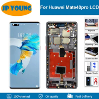 6.76" Original For Huawei Mate 40 Pro LCD Display Screen With Frame Mate40 Pro NOH-NX9 Display LCD Touch Screen Digitizer Parts