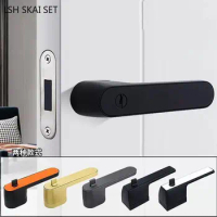 European Bedroom Door Locks Indoor Mute Magnetic Absorption Lock High Quality Zinc Alloy Door Handle Lockset Household Hardware