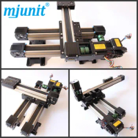 MJ45 Belt driven long travel linear slide with High Strength Motorized Linear Stage