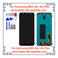 For Samsung J805 A6 Plus A6+ A605 SM-A605F LCD Display Screen Replacement For Samsung A605FN A605G A605GN Screen LCD