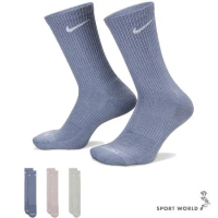 Nike 襪子 中筒襪 3入組 紫藍綠 SX6888-933
