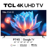 TCL P745 QLED 4K TV - Ultra HD with HDR10+, Google Assistant, 144Hz Pro Motion, 240Hz Gaming, Dolby Vision