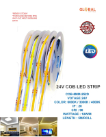 *READY STOCK* LED COB LIGHT STRIP 24V / 6000K (daylight), 3000K (warwmwhite), 4000k (coolwhite)