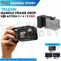 TELESIN Handle Frame Grip for DJI Action 3 / DJI Action 4 / DJI Action 5 Pro - Street Photography Gr