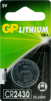 GP 超霸 鈕型鋰電池 CR2430 3V 1入
