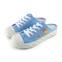 【Paidal】卡娜赫拉的小動物 帽T棉花糖鞋餅乾穆勒鞋(水藍)