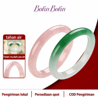 Bolin Bolin Gelang Wanita Giok Alami High Ice Merah Muda Mutiara Giok Tianshan Batu Akik Natural Had