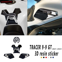 For Yamaha Tracer 9GT Tracer 9 GT Motorcycle 3D Epoxy Resin Sticker Decal Non-slip Side Fuel Tank P