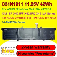 11.55V 42Wh C31N1911 B31N1911 Laptop Battery For ASUS VivoBook Flip 14 TM420IA TP470EZ TP470EA M413DA X421DA X421EA X421EP