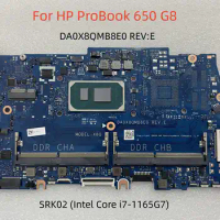 DA0X8QMB8E0 REV:E For HP ProBook 650 G8 Laptop Motherboard With Intel Core i7-1165G7 CPU DDR4 100% Fully Tested