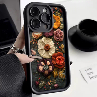 A Like    Retro Embroidery-Look Floral Print Phone Case For Xiaomi Mi 11 Lite 5G 14 13 12 15T 14T 13