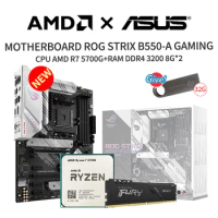 NEW AMD Ryzen 7 5700X R7 5700X+ASUS ROG STRIX B550 F GAMING WiFi II AM4  Motherboard Set Kit Ryzen Processor All New Without Fan - AliExpress