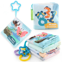 Baby Cloth Book Washable Animal Food Animal Cognition Books With Bb Sound Early Educational Toys For Boys Girls