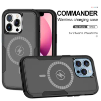 Magsafe Case For iphone 13 Pro Max Case Magnetic Wireless Charging cover for iphone 13 Pro 13 Full Lens Protect Shockproof Cover