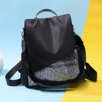 Backpack Fashion Women Bag Anti-theft Travel Patchwork School Student Shoulder