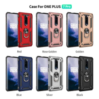 For OnePlus 7 Pro Ring Buckle Stand Hybrid Military Shockproof Hard Case For OnePlus 7 Pro