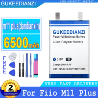 6500mAh GUKEEDIANZI Battery For Fiio M11 Plus HIFI Music MP3 Player Speaker Cells Big Power bateria