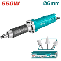 เครื่องเจียรแม่พิมพ์ Total คอยาว 1/4 นิ้ว รุ่น TG55061 400 วัตต์ 220-240V - 50/60Hz