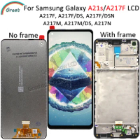 6.5'' For Samsung Galaxy A21s LCD A217F/DS Display With Frame Touch Panel Screen Digitizer Pantalla for Samsung A21s A217 LCD