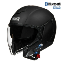 3C認證摩托車藍牙頭盔3/4半盔男女機車頭盔騎行頭盔韓版踏板頭盔