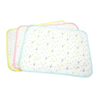 Newborn Baby Changing Pad Cotton Soft Foldable Waterproof Stroller Diaper Reusable Mattress Infant Diaper Pad Cover Random color