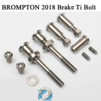 Bicycle bolt for 2018 Brompton Brake Caliper Clip Titanium Alloy Full Set Screw Nut