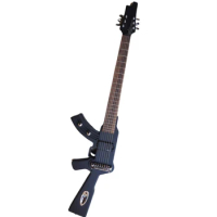 Factory Left Handed Gun Electric Guitar with Chrome Hardware,Offer Customize