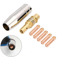 หัวเชื่อมอาร์ค (MIG) อุปกรณ์สิ้นเปลือง ชุด 7 ชิ้น รุ่น MB15 15AK ขนาด 0.8/1.0/1.2 มม.