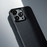 【滿額現折$330 最高3000點回饋】     【PITAKA】MagEZ Case4 for iPhone15 ProMax 航太纖維磁吸手機殼黑灰款【三井3C】