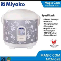 Magic Com Miyako 528 Kapasitas 1,8Liter
