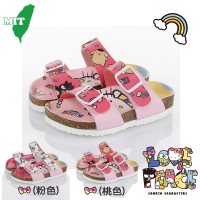 【SANRIO 三麗鷗】Hello Kitty 12~18cm輕量休閒拖鞋(粉&amp;桃色)