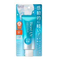 Biore 碧柔 日版 AQUA新版輕薄透爽水凝防曬霜 增量裝 SPF50+PA++++ (A) 70g