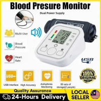 【5 Years Warranty】Bp Tester Advance Arm Blood Pressure Monitor Measurement Sphygmometer Charge Voice