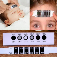 10 PCS Child Forehead Temperature Test Kid Head Strip Thermometer Baby Thermometer Stickers