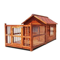 Dog Houses Outdoor Waterproof Solid Wood Kennels Pet Villa House For Dogs Modern Big Dog House Outdoor Fenced Pet House