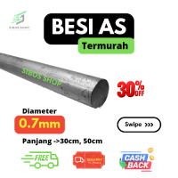 Besi As Diameter 7mm panjang 30cm 50cm