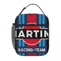 Martini Racing Team Lunch Bags Insulated Bento Box Waterproof Lunch Tote Resuable Picnic Bags Cooler Thermal Bag for Woman Work