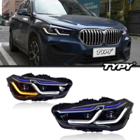 TYPY Car Headlights For BMW X1 F48 2016-2021 LED Car Lamps Daytime Running Lights Dynamic Turn Signals Car Accessories