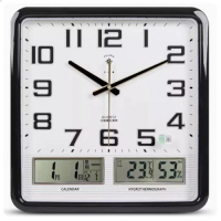 北極星電子掛鐘時鐘 (電波機芯款-黑色 20英寸 (直徑50.5cm))