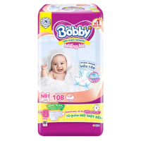 Bobby Tã dán sơ sinh NB108/NB70/S54/M76 êm mềm khô thoáng