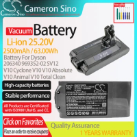 CS Vacuum Battery For Dyson 206340 969352-02 SV12 Fits Dyson V10 Cyclone V10 V10 Cyclone series V10 Absolute V10 Animal 2500mAh