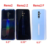 Back Glass For OPPO Reno 2 Reno2 Z F Back Battery Cove Rear Door Housing Back Case with Logo Replacement Part