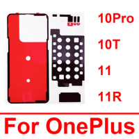 Back Battery Cover For Oneplus 10 Pro 10T 10R 11 11R Back Battery Cover Camera Lens With Adhesive Sticker Tape Repair Parts