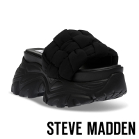 【STEVE MADDEN】VANISHER 雲朵厚底拖鞋(黑色)