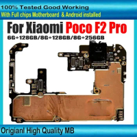 Original Unlocked Mainboard For Xiaomi Poco F2 Pro REDMI K30 PRO Motherboard Circuits Card Fee Main Logic Board Plate Flex Cable