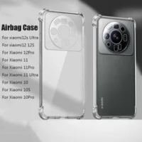 For Xiaomi12S Ultra Case Airbag Transparent Case For Xiaomi Mi 12 Pro Cover Xiaomi Mi12X 12Pro Shockproof Shell